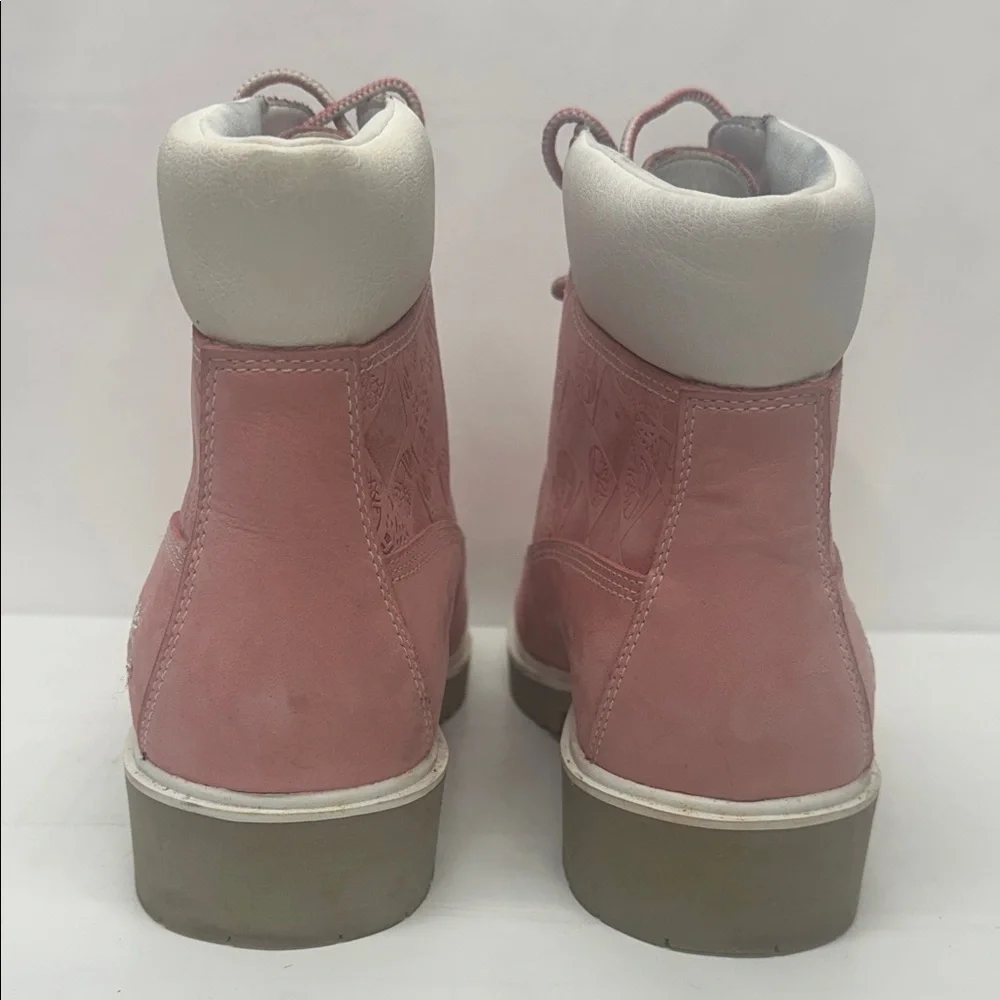 Timberland Women's Lace-Up Pink Chukka Boots - Picture 4 of 7